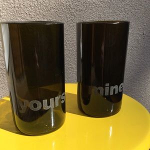 Yours & Mine - Custom drinking glasses 1 pair